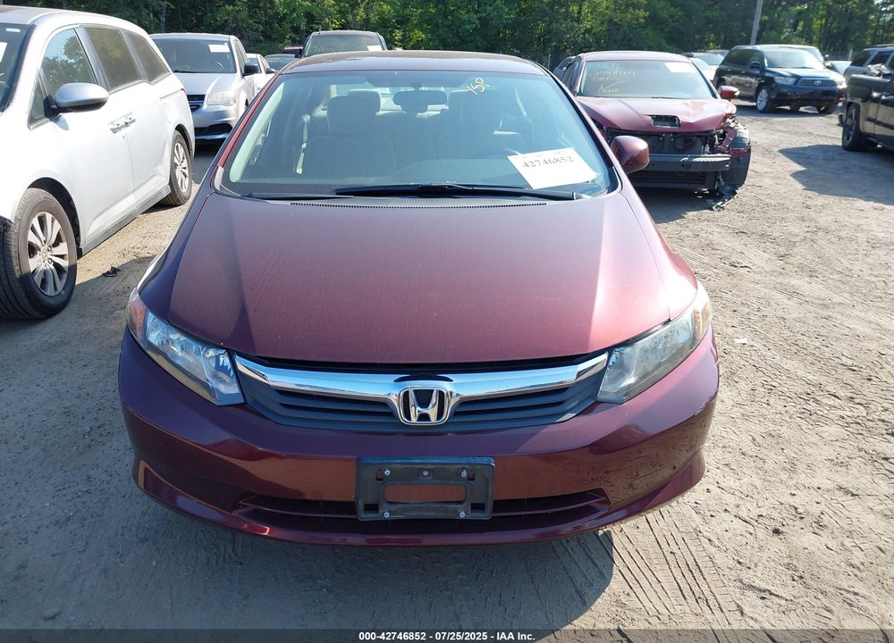 2012 HONDA CIVIC LX VIN: 19XFB2F58CE330161