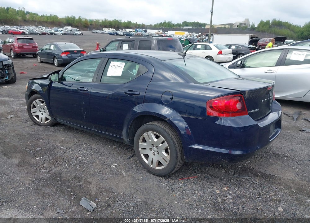 2013 DODGE AVENGER VIN: 1C3CDZAG1DN756077