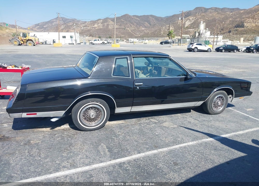 1986 CHEVROLET MONTE CARLO VIN: 1G1GZ37H7GR117672