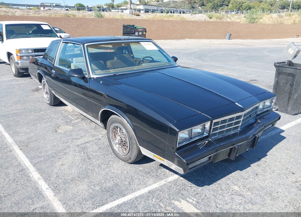1986 CHEVROLET MONTE CARLO VIN: 1G1GZ37H7GR117672
