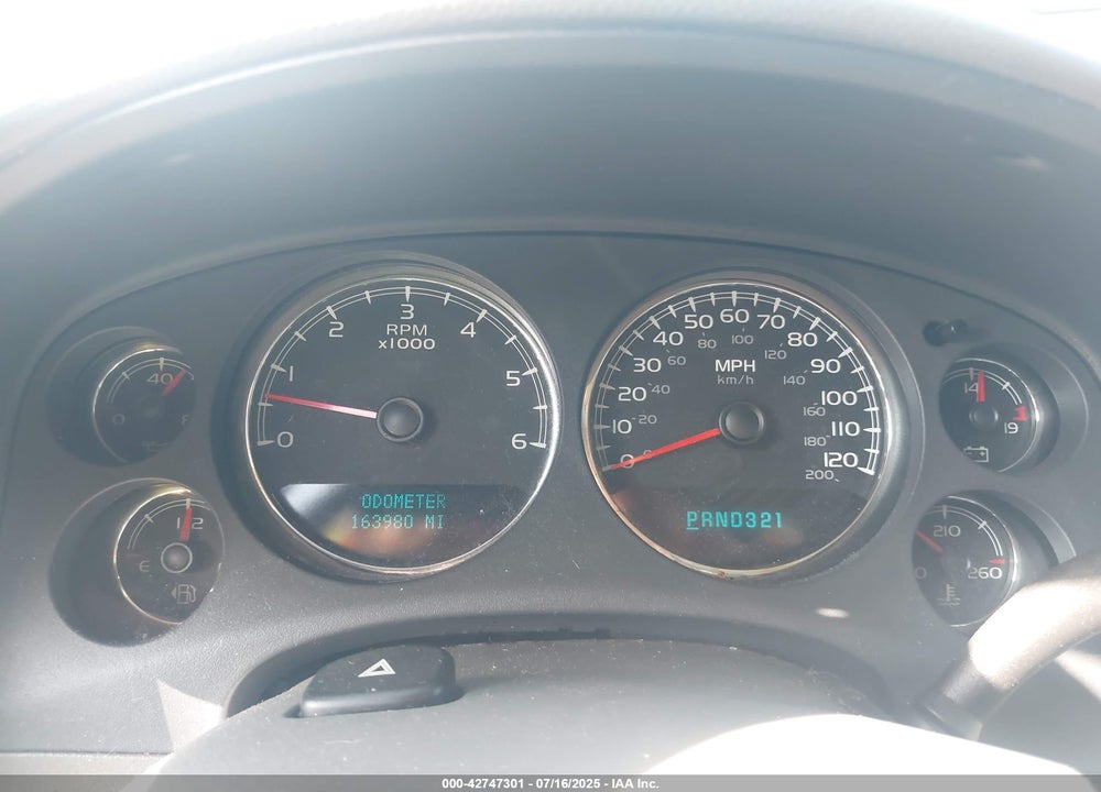 2007 CHEVROLET AVALANCHE 1500 VIN: 3GNFK12367G164433