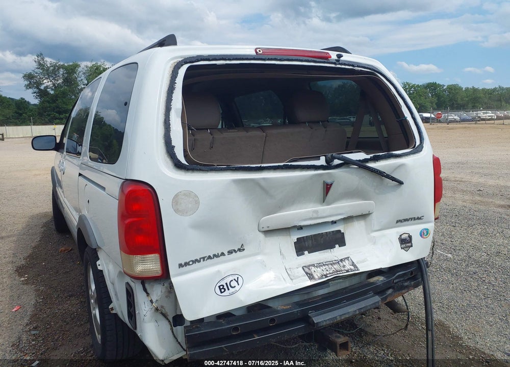 2005 PONTIAC MONTANA SV6 FWD VIN: 1GMDV33L85D176851