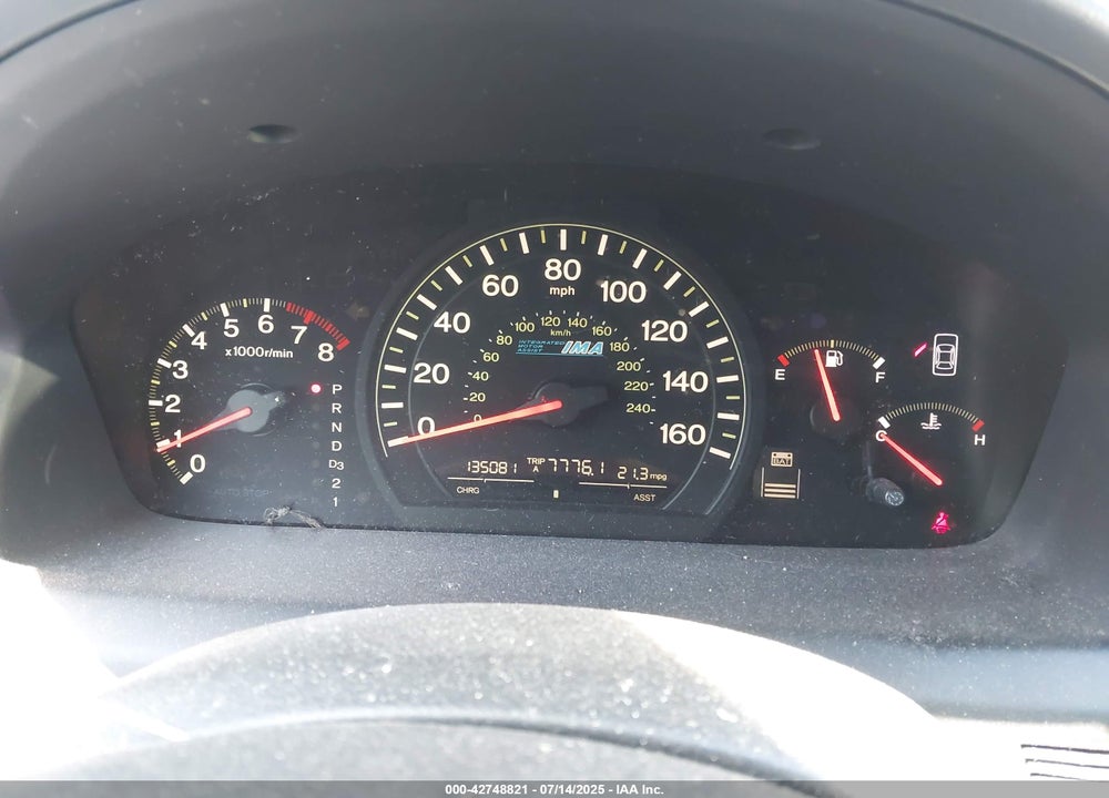 2007 HONDA ACCORD HYBRID VIN: JHMCN36417C002907