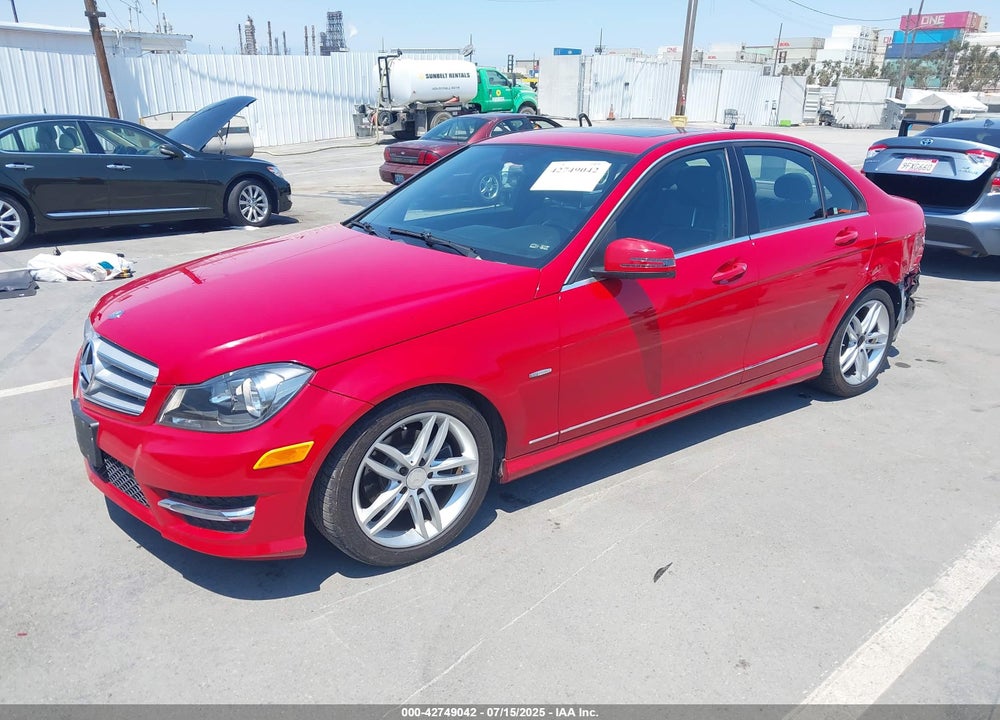 2012 MERCEDES-BENZ C CLASS VIN: WDDGF4HB1CR222336