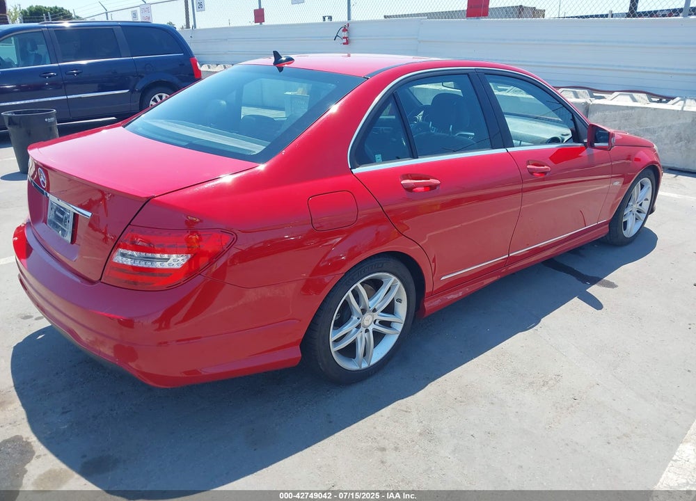 2012 MERCEDES-BENZ C CLASS VIN: WDDGF4HB1CR222336