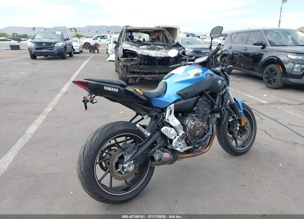 2017 YAMAHA FZ07 VIN: JYARM06Y2HA003668