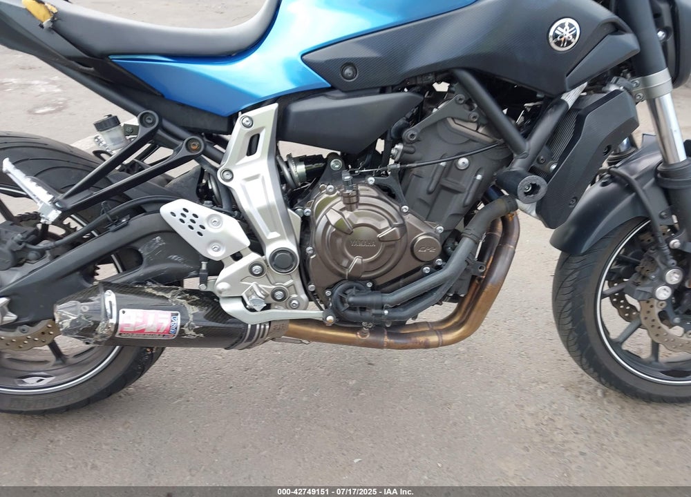 2017 YAMAHA FZ07 VIN: JYARM06Y2HA003668