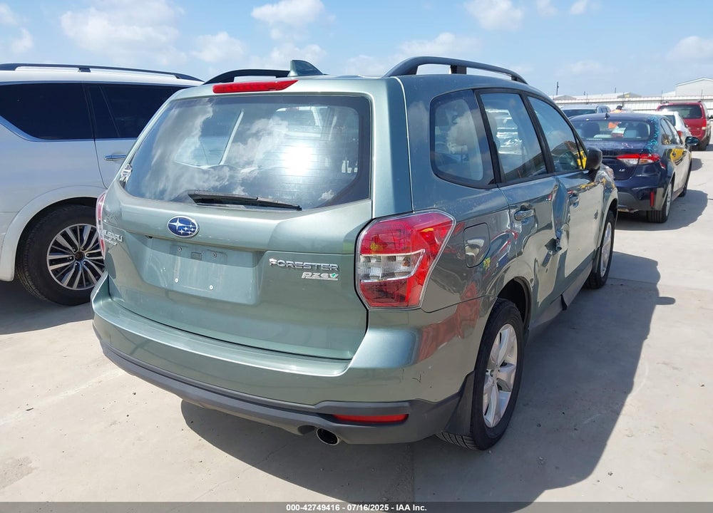2016 SUBARU FORESTER VIN: JF2SJABC1GH559783