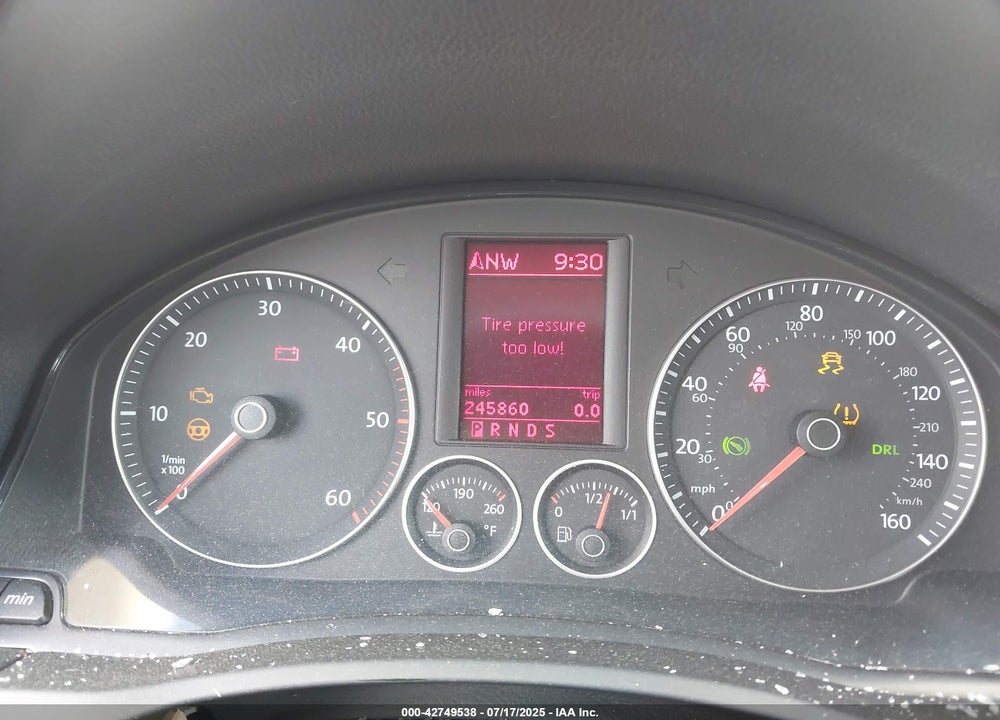 2009 VOLKSWAGEN JETTA VIN: 3VWAL71K79M037509