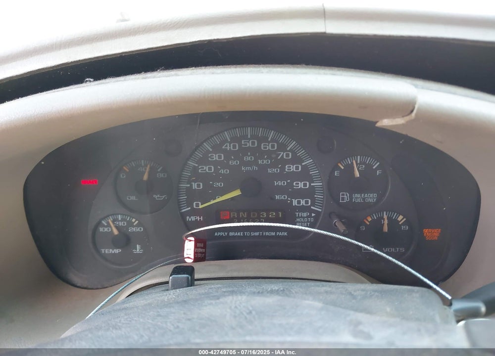 2001 CHEVROLET ASTRO VIN: 1GNDM19W91B131427