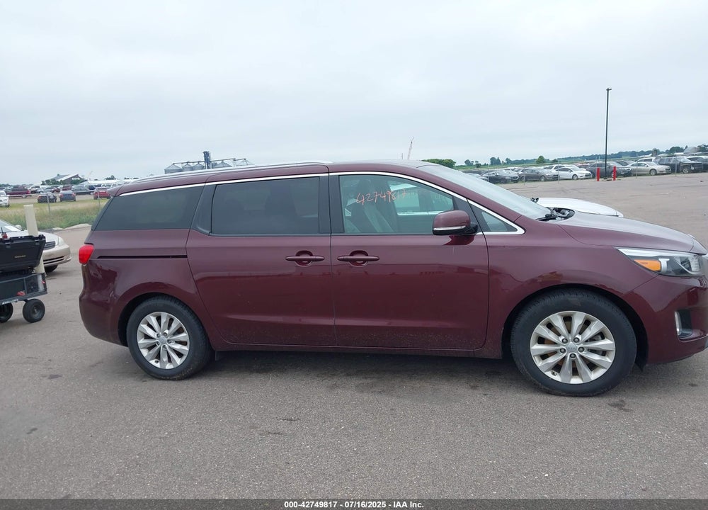 2015 KIA SEDONA EX VIN: KNDMC5C19F6057412