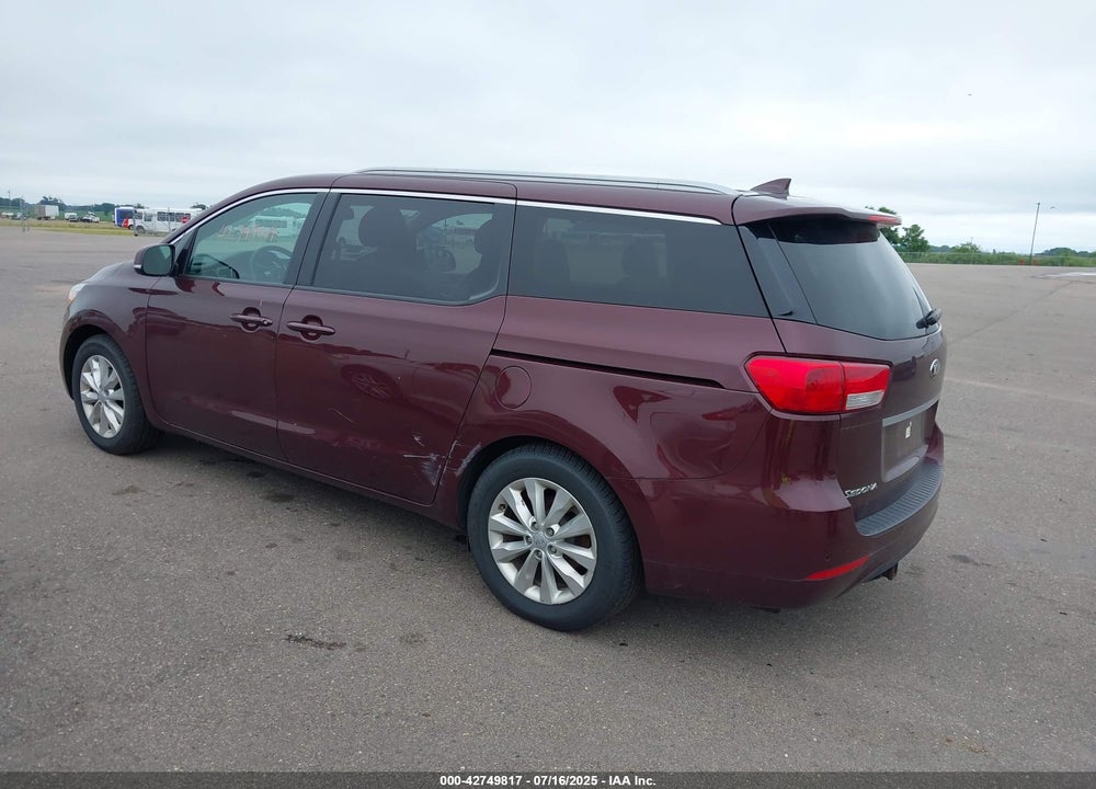 2015 KIA SEDONA EX VIN: KNDMC5C19F6057412