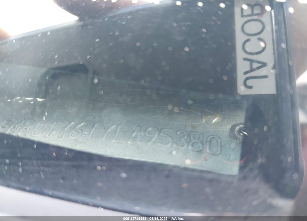 2000 FORD EXPEDITION EDDIE BAUER VIN: 1FMRU1761YLA95380