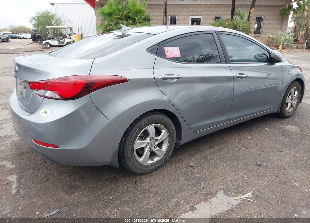 2015 HYUNDAI ELANTRA SE VIN: KMHDH4AEXFU329510