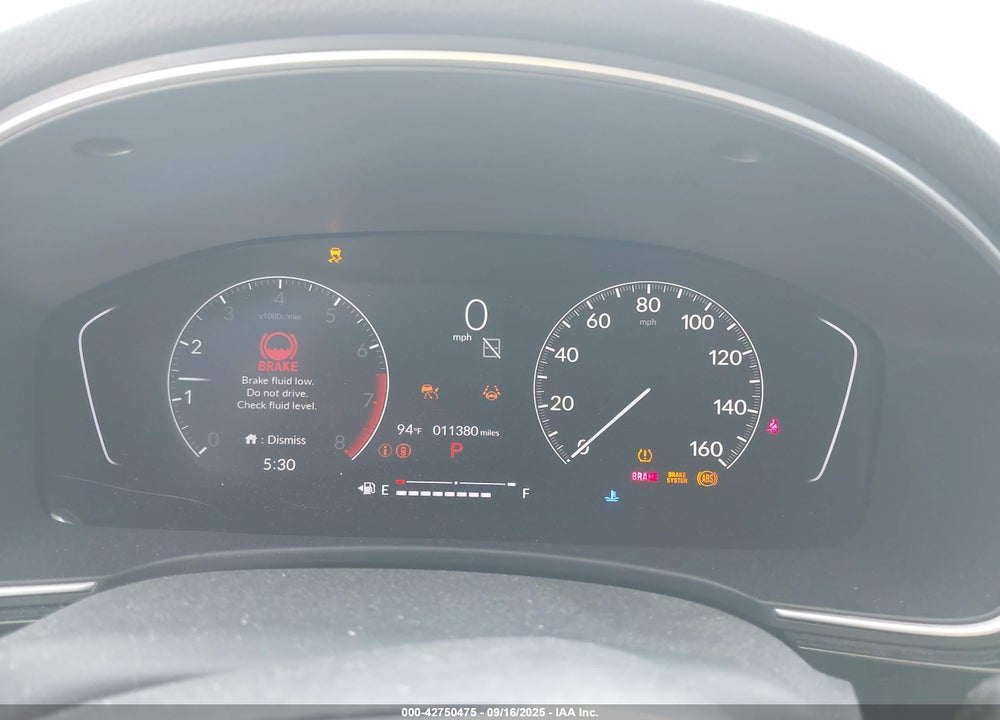 2023 HONDA CIVIC EX-L /EX-L W/O BSI VIN: 19XFL1H71PE014354