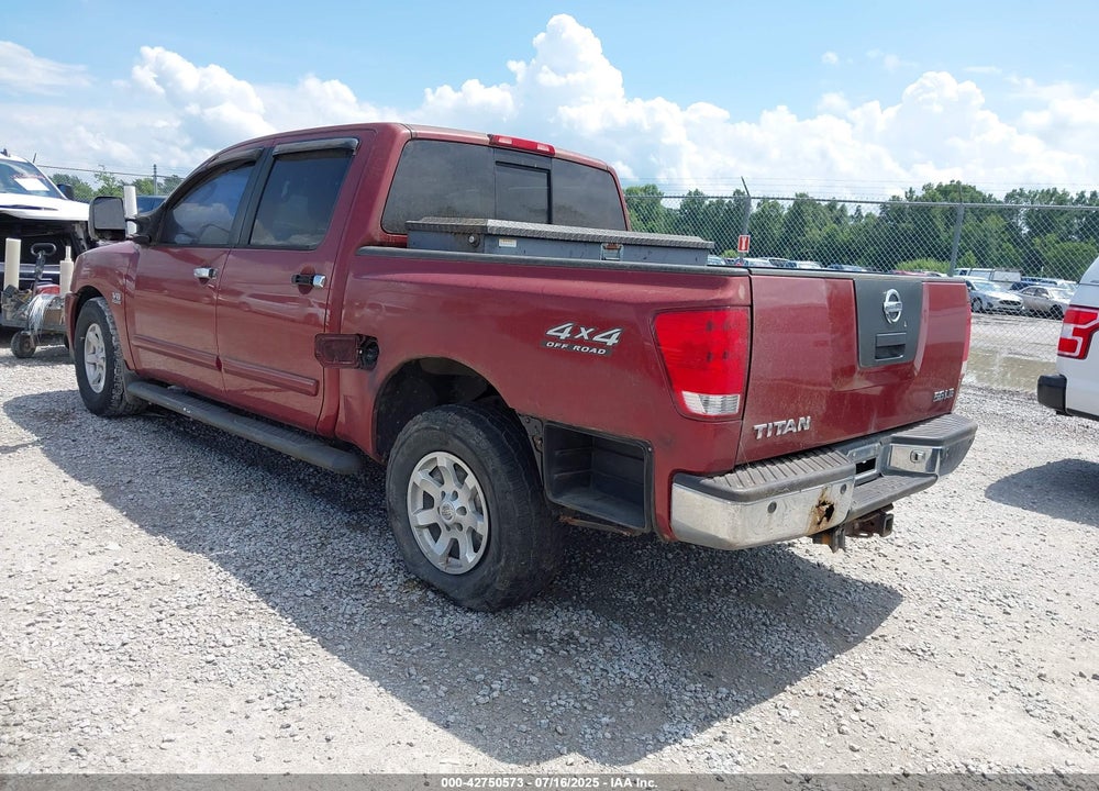 2004 NISSAN TITAN LE VIN: 1N6AA07B14N515281