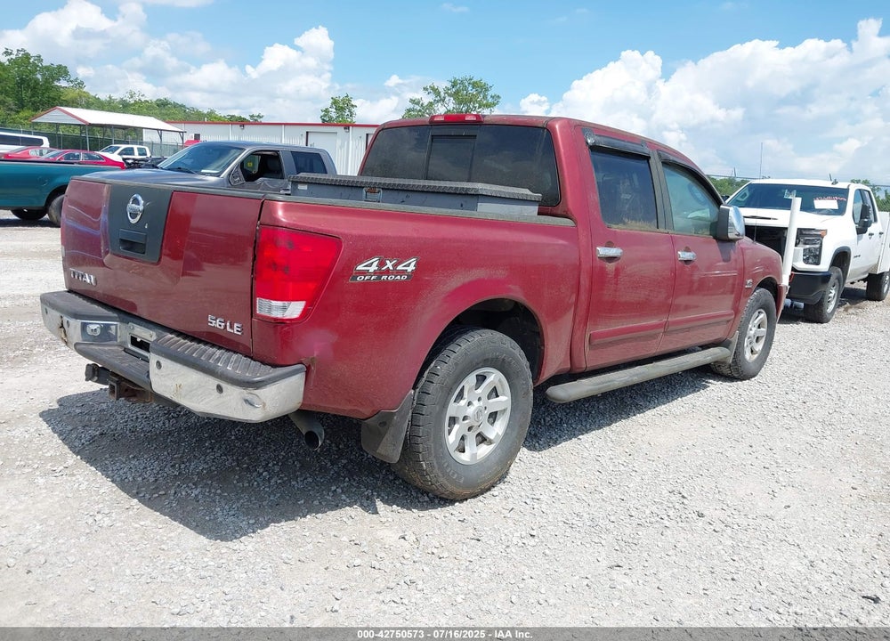 2004 NISSAN TITAN LE VIN: 1N6AA07B14N515281