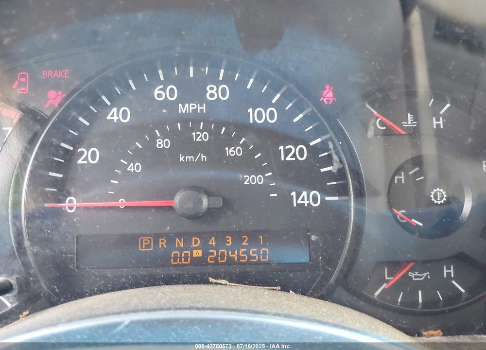 2004 NISSAN TITAN LE VIN: 1N6AA07B14N515281