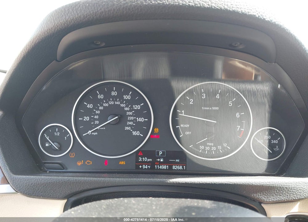 2014 BMW 3 SERIES VIN: WBA3B1C54EK134216