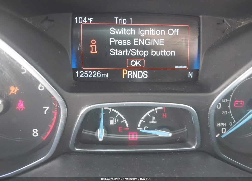 2017 FORD FOCUS VIN: 1FADP3N27HL221779