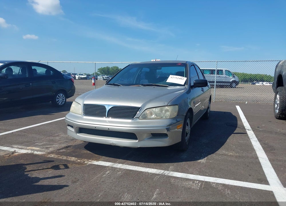 2002 MITSUBISHI LANCER ES VIN: JA3AJ26E72U073330