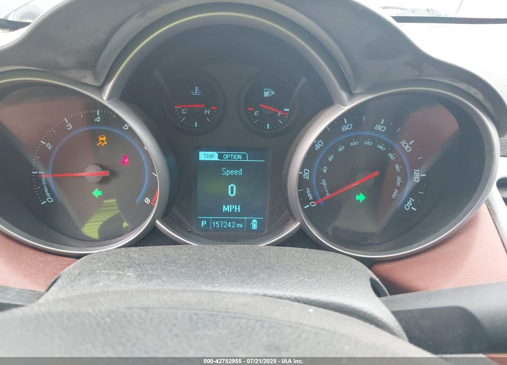 2013 CHEVROLET CRUZE VIN: 1G1PE5SB7D7187044