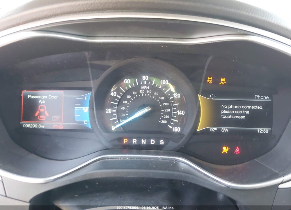 2016 FORD FUSION VIN: 3FA6P0H73GR354439