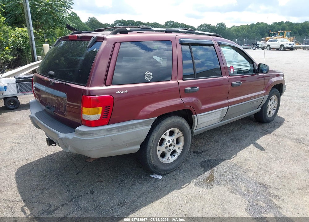 2000 JEEP GRAND CHEROKEE LAREDO VIN: 1J4GW48S0YC134456