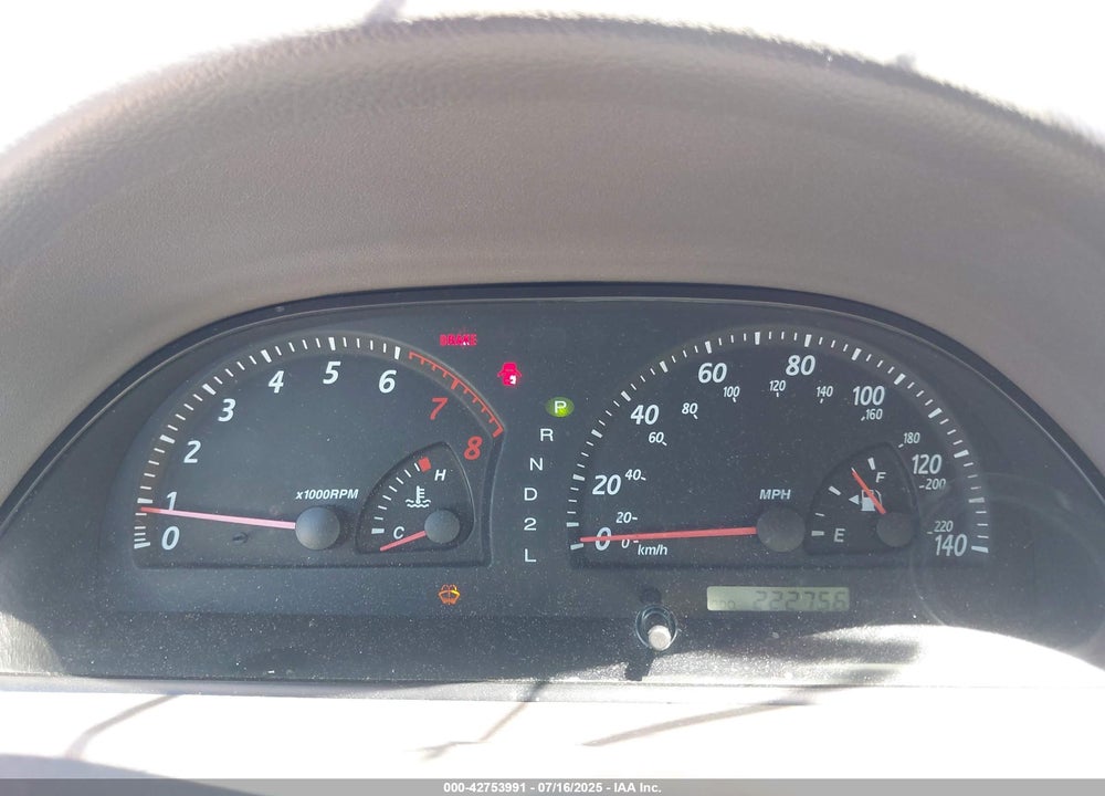 2002 TOYOTA CAMRY LE V6/SE V6/XLE V6 VIN: JTDBF30K920060890