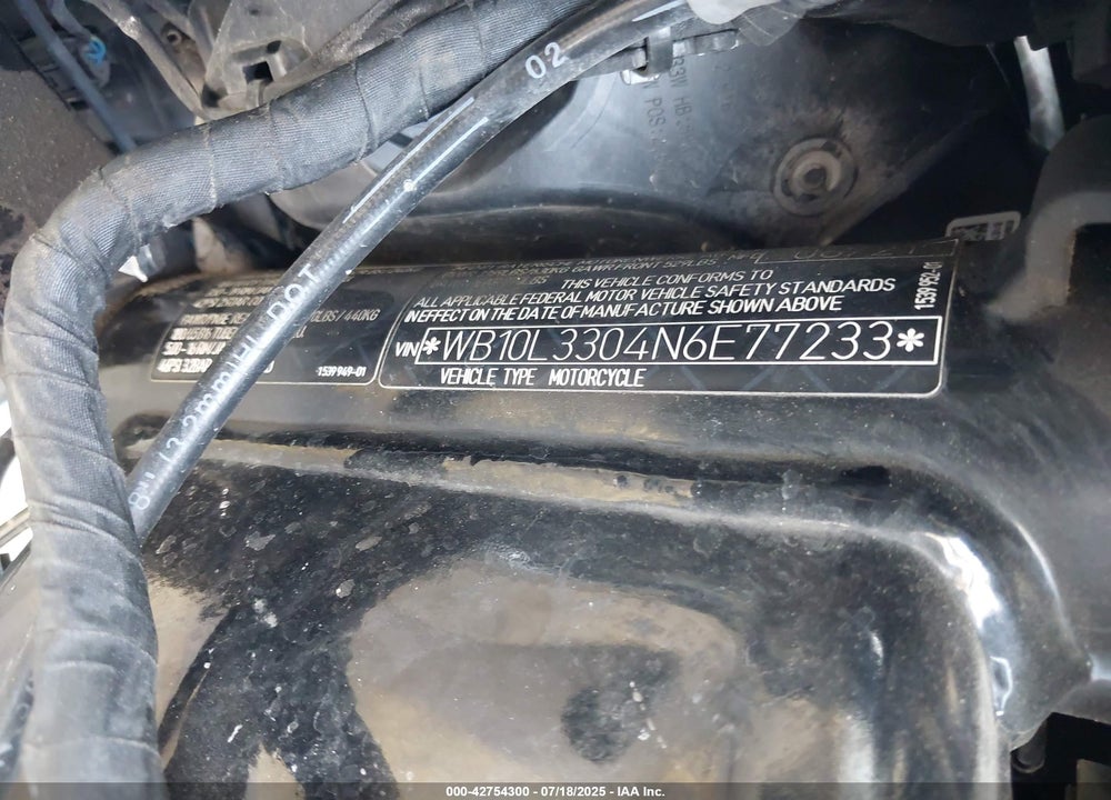 2022 BMW R18 B VIN: WB10L3304N6E77233