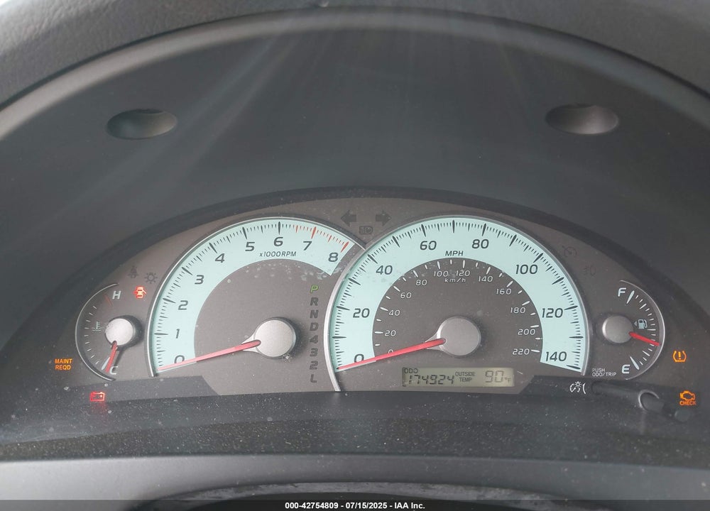 2008 TOYOTA CAMRY VIN: 4T1BE46KX8U210065