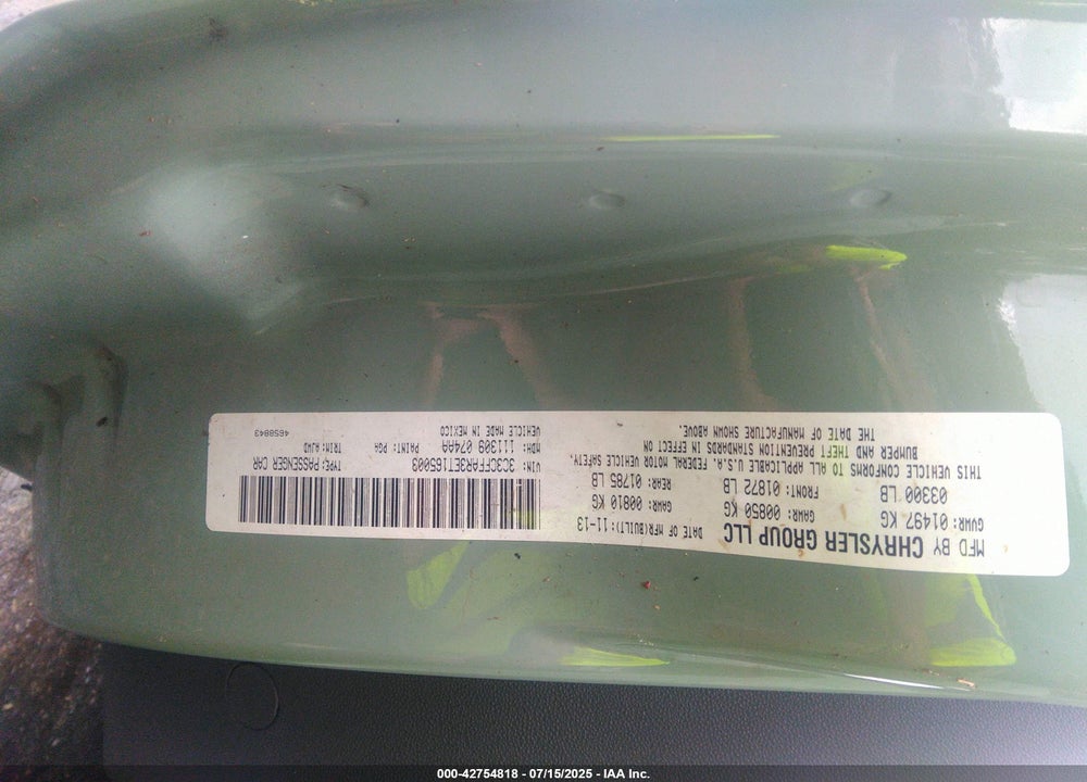 2014 FIAT 500 VIN: 3C3CFFAR3ET165003
