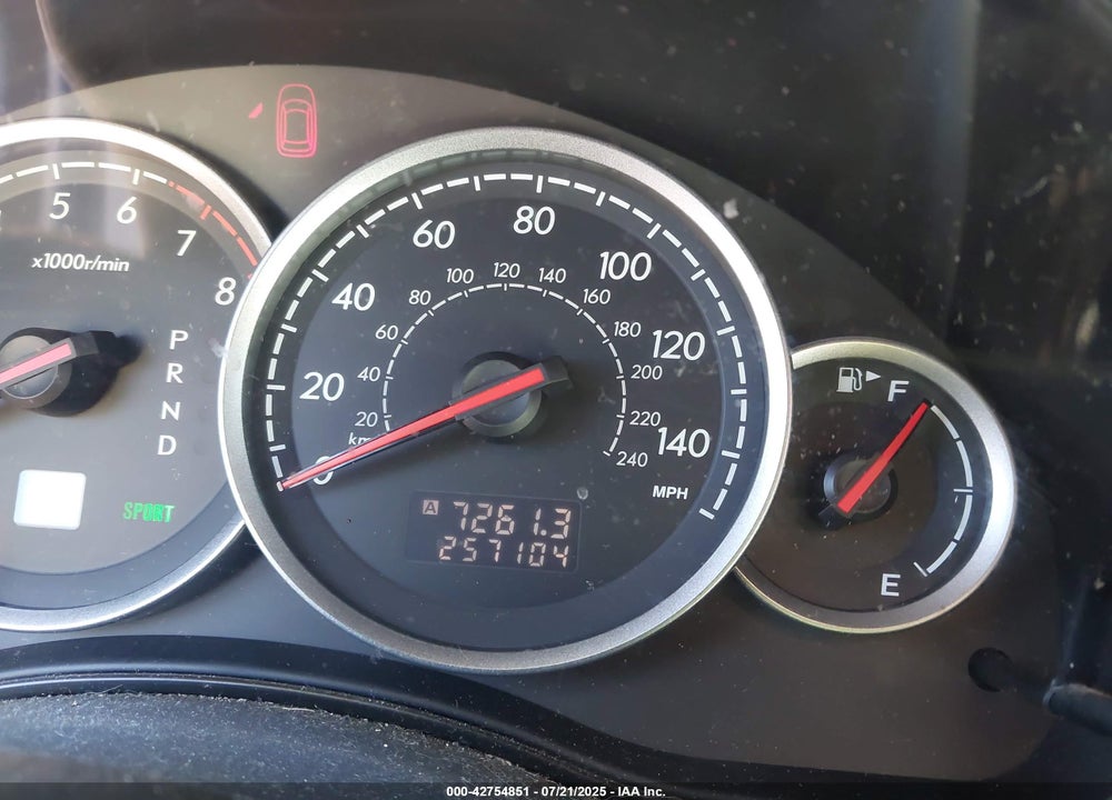 2007 SUBARU LEGACY VIN: 4S3BL616877209929