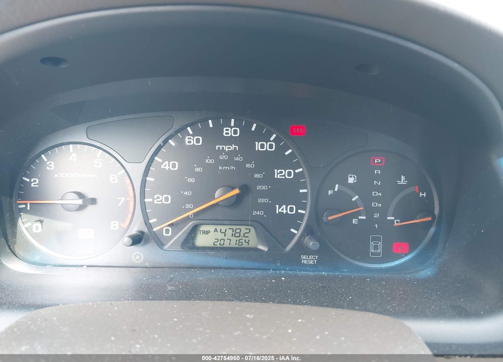 2000 HONDA ACCORD 2.3 EX VIN: JHMCG6605YC027660