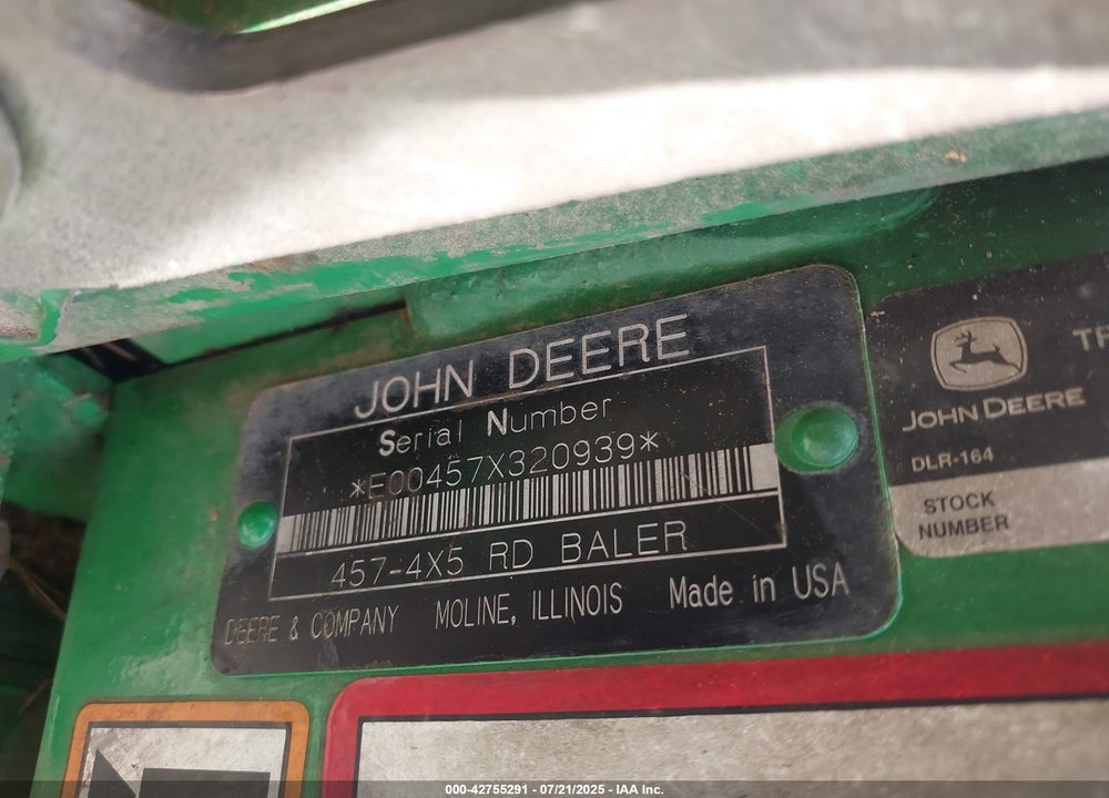 2005 JOHN DEERE OTHER VIN: E00457X320939