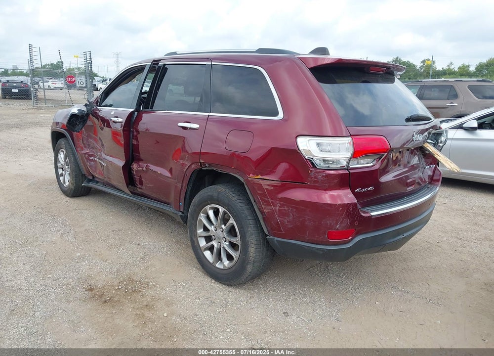 2016 JEEP GRAND CHEROKEE VIN: 1C4RJFBG8GC327174