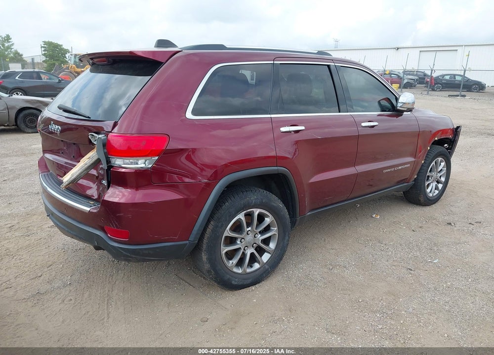 2016 JEEP GRAND CHEROKEE VIN: 1C4RJFBG8GC327174