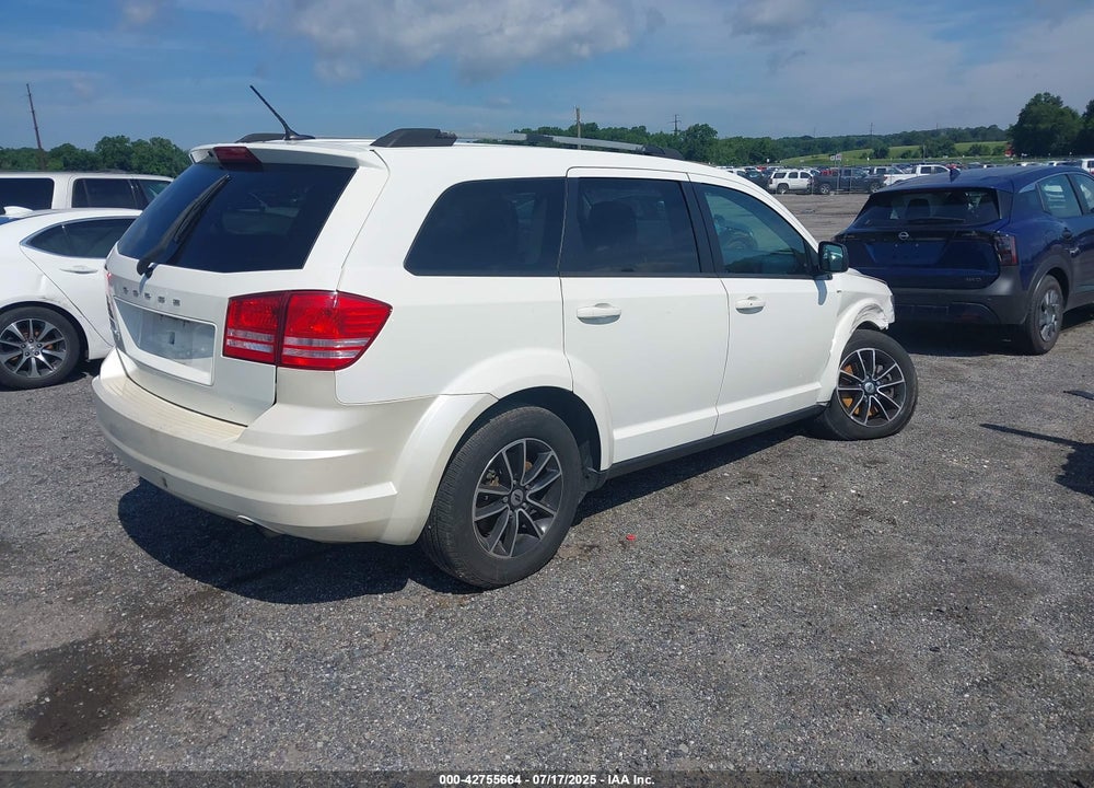 2018 DODGE JOURNEY SE VIN: 3C4PDCAB9JT347061