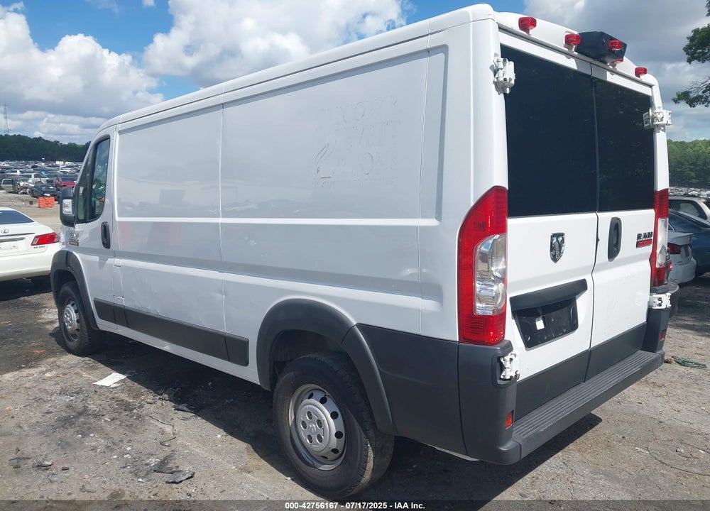 2019 RAM PROMASTER 1500 LOW ROOF 136 WB VIN: 3C6TRVAG2KE538843