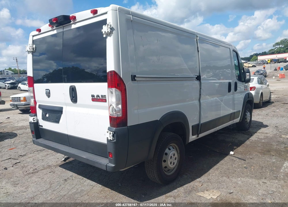 2019 RAM PROMASTER 1500 LOW ROOF 136 WB VIN: 3C6TRVAG2KE538843
