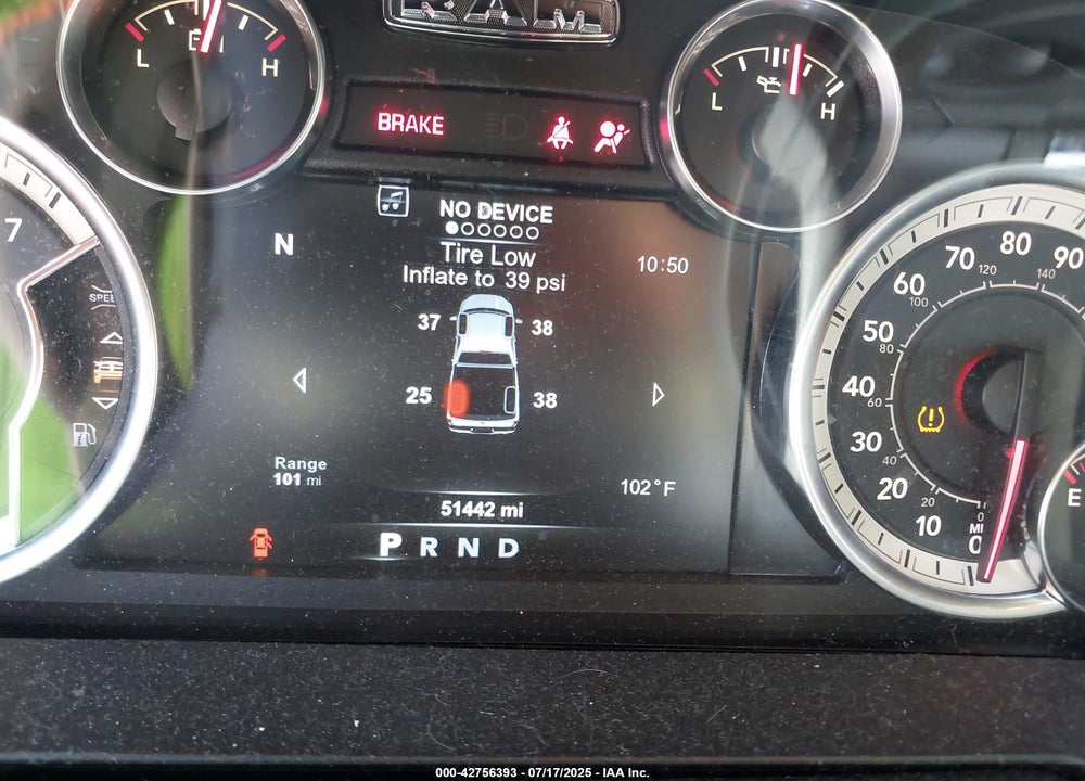 2017 RAM 1500 BIG HORN  4X4 5'7 BOX VIN: 1C6RR7LG4HS829577