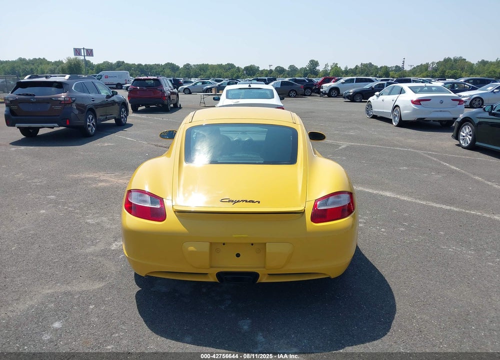 2007 PORSCHE CAYMAN VIN: WP0AA29877U760080