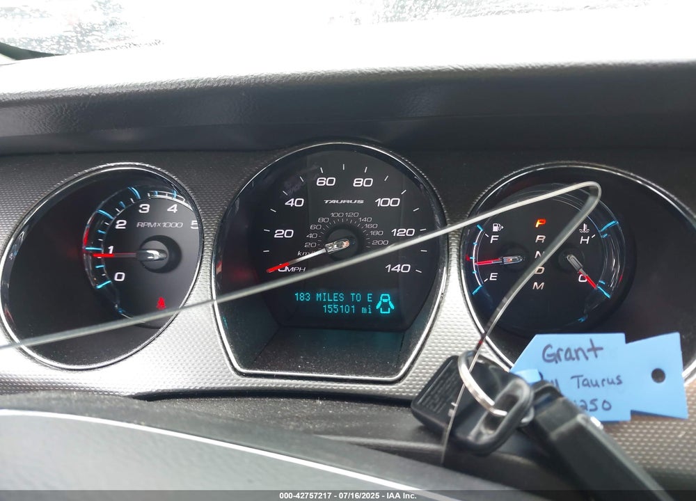 2011 FORD TAURUS VIN: 1FAHP2HW7BG126536