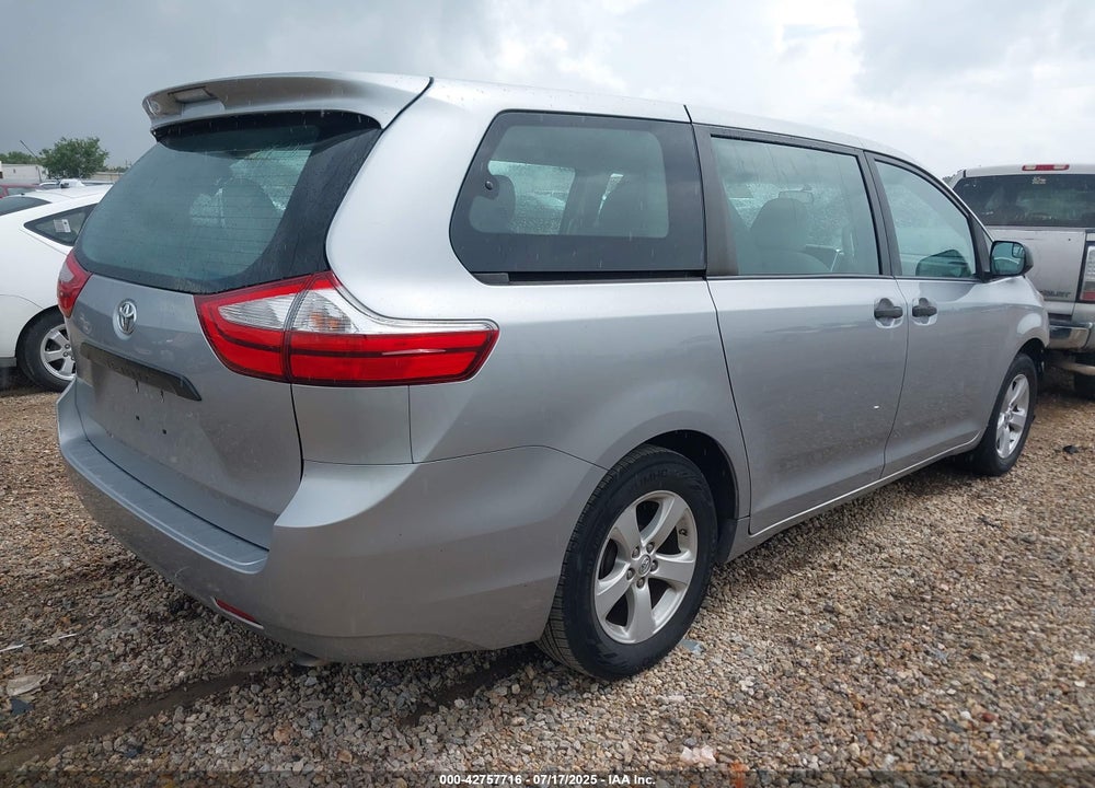 2015 TOYOTA SIENNA L 7 PASSENGER VIN: 5TDZK3DCXFS578779