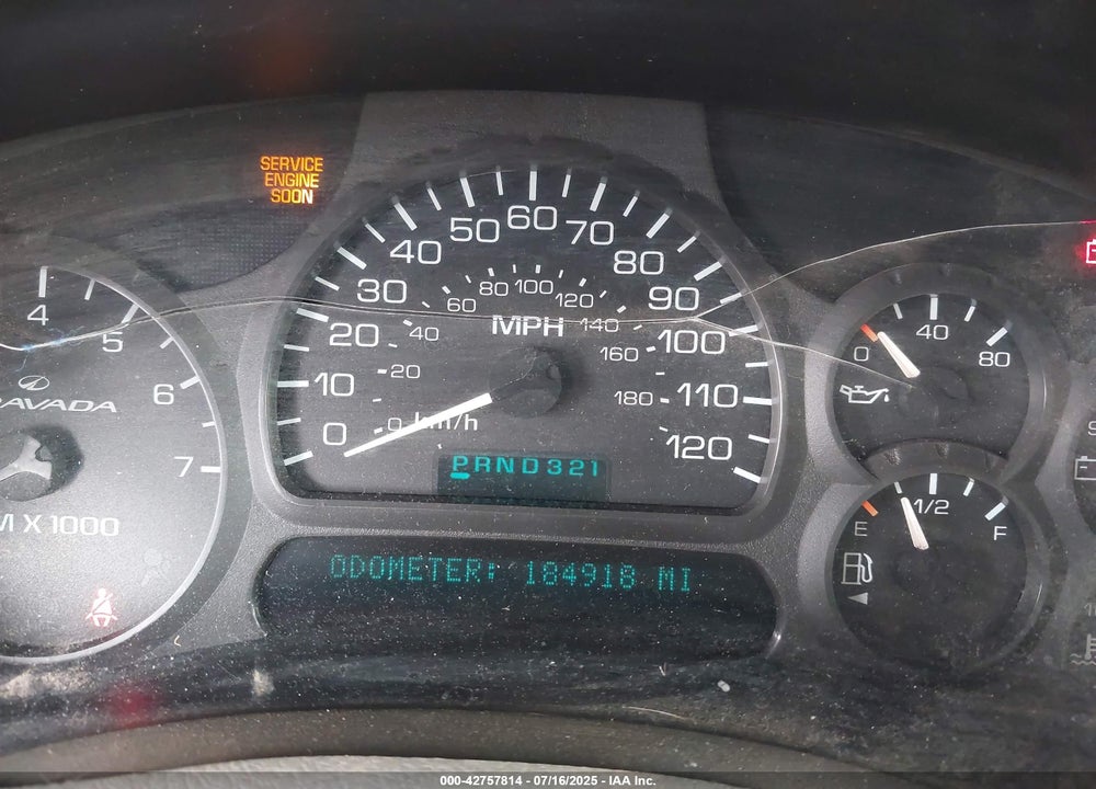 2003 OLDSMOBILE BRAVADA VIN: 1GHDT13S932251792