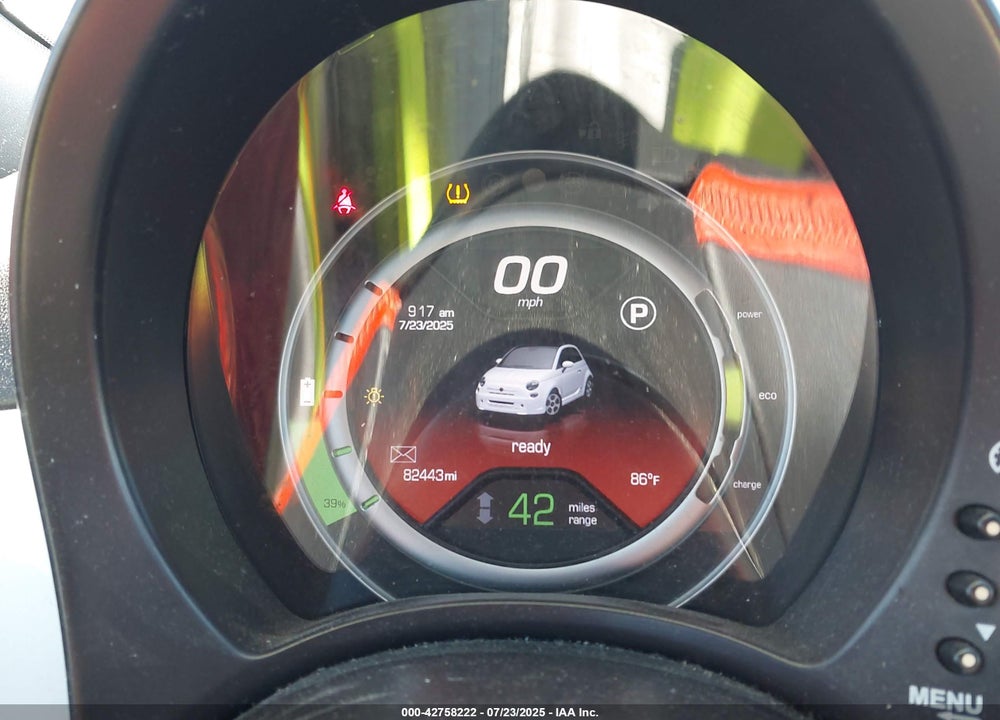 2014 FIAT 500E BATTERY ELECTRIC VIN: 3C3CFFGE2ET291177