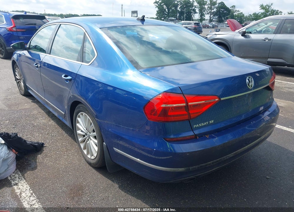 2016 VOLKSWAGEN PASSAT 1.8T SE VIN: 1VWBT7A30GC008459