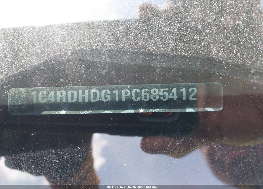 2023 DODGE DURANGO GT RWD VIN: 1C4RDHDG1PC685412