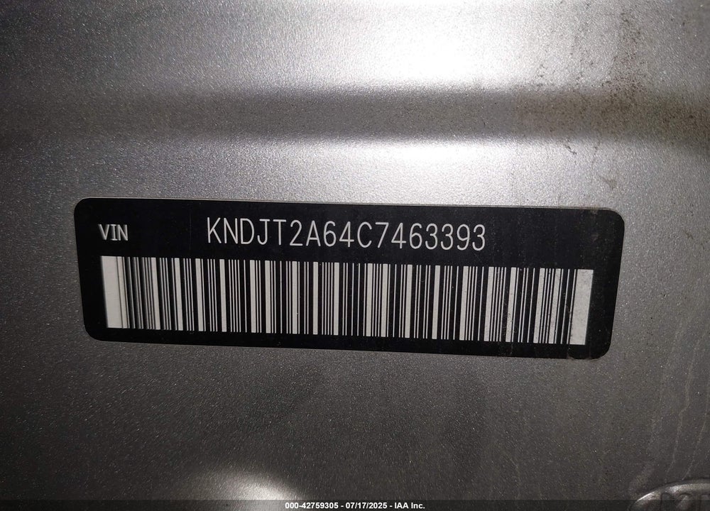 2012 KIA SOUL VIN: KNDJT2A64C7463393