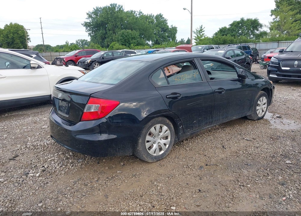 2012 HONDA CIVIC VIN: 19XFB2F53CE365416
